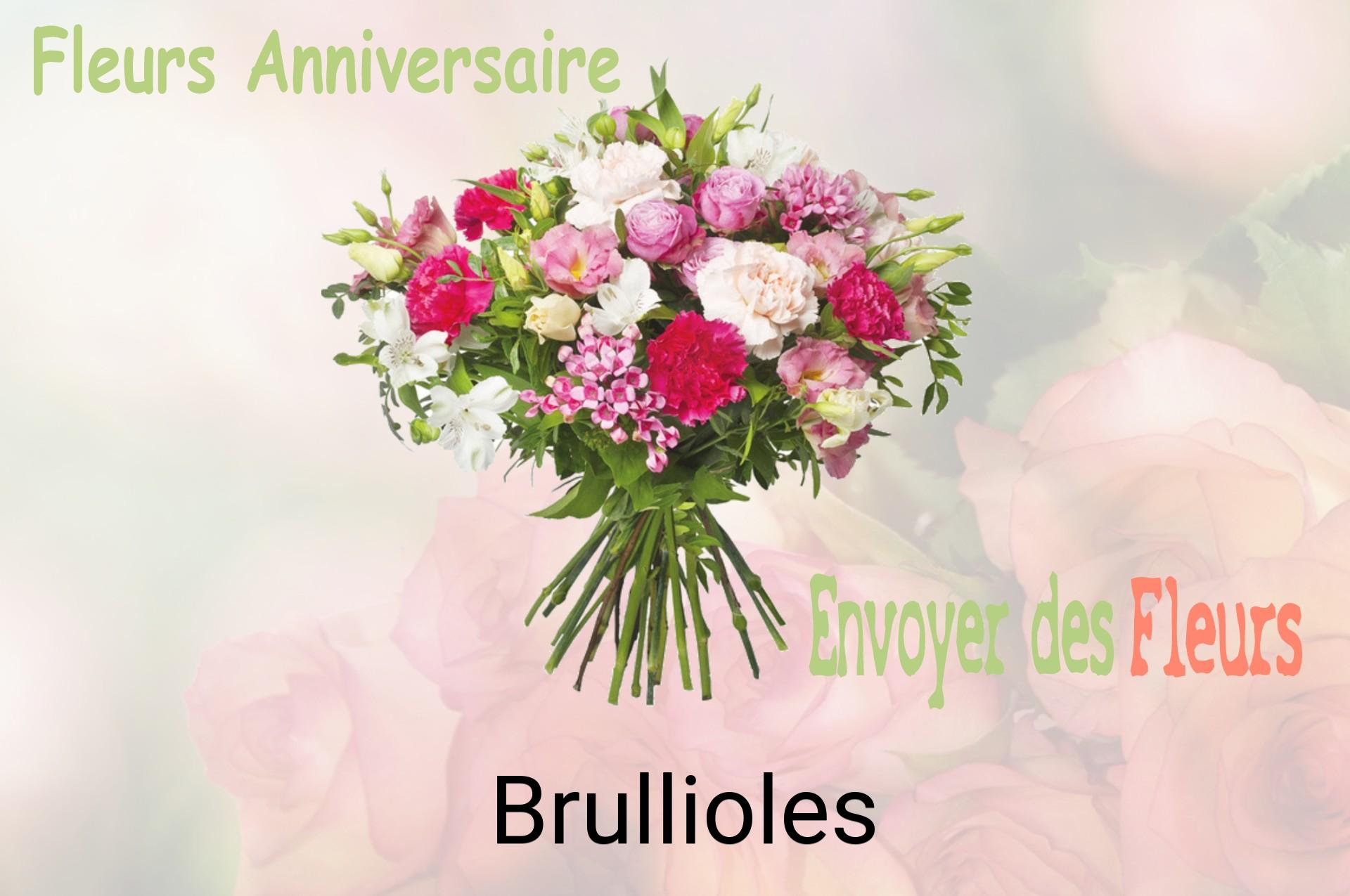 Bouquet de fleurs d’anniversaire livré à Brullioles