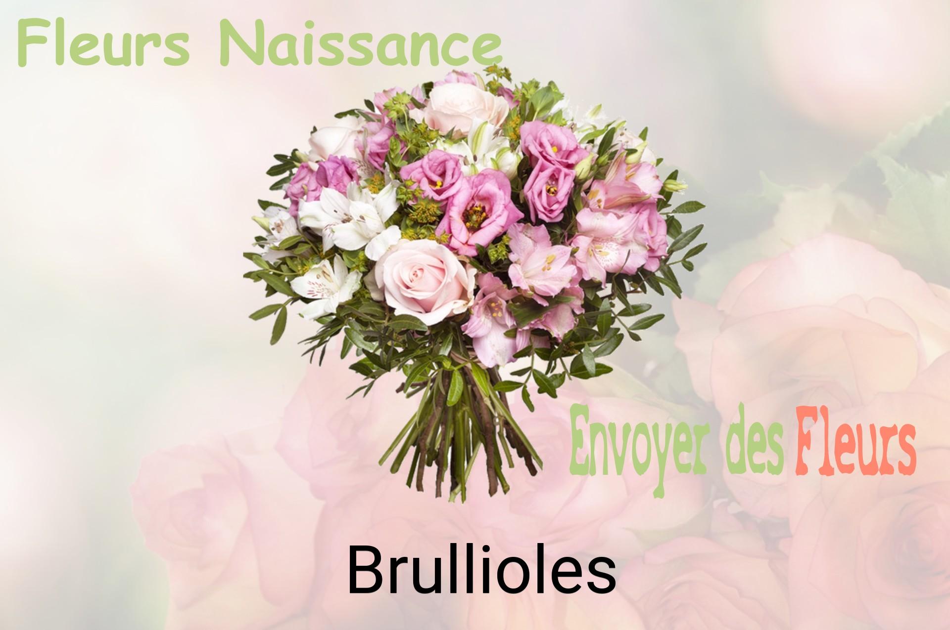 Bouquet de fleurs de naissance livré à Brullioles